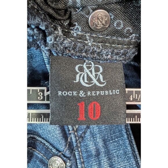 Rock & Republic Berlin Skinny Jeans Women’s Size 10 – Mid Rise Stretch Denim - Picture 4 of 9